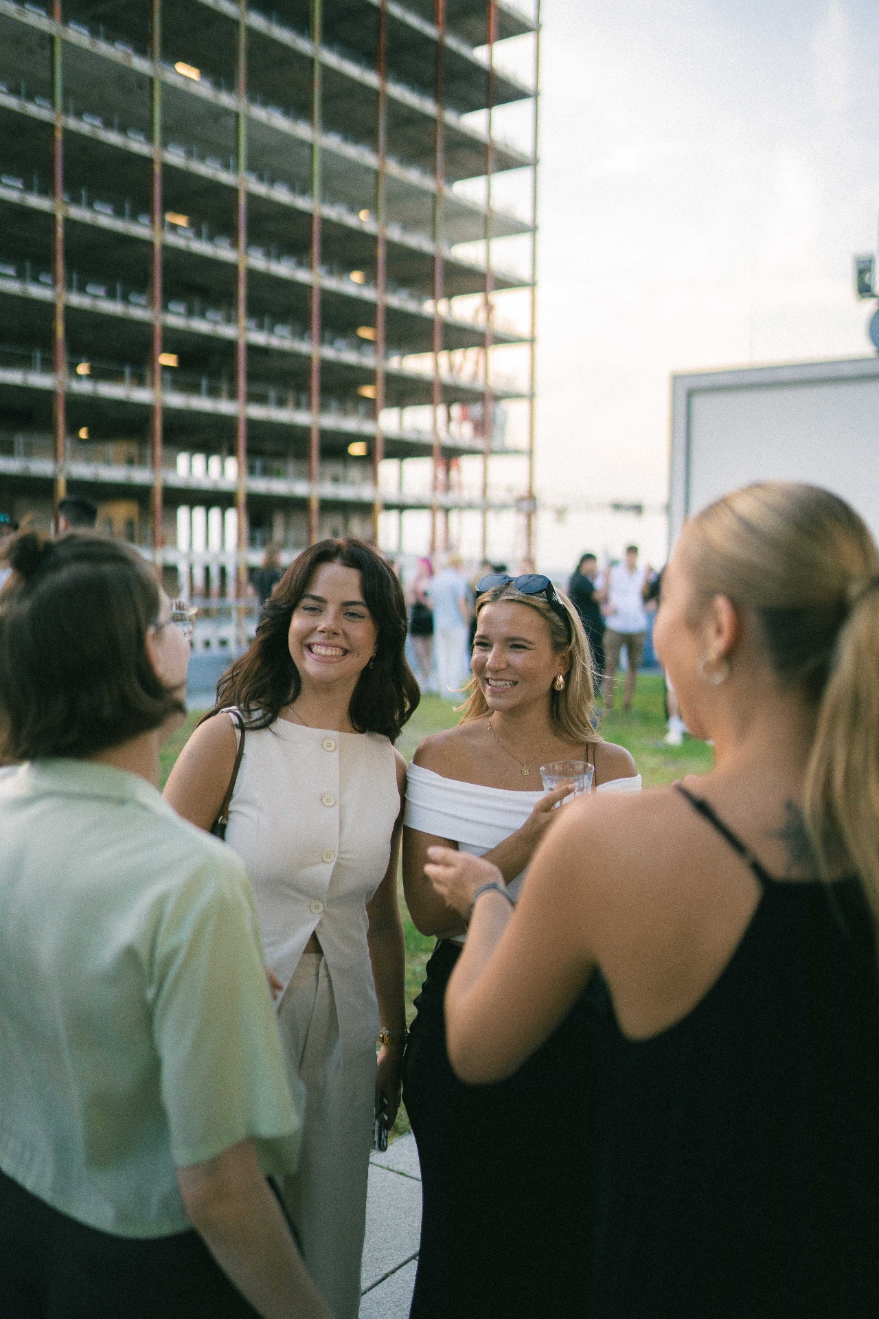 Community auf dem Rooftop